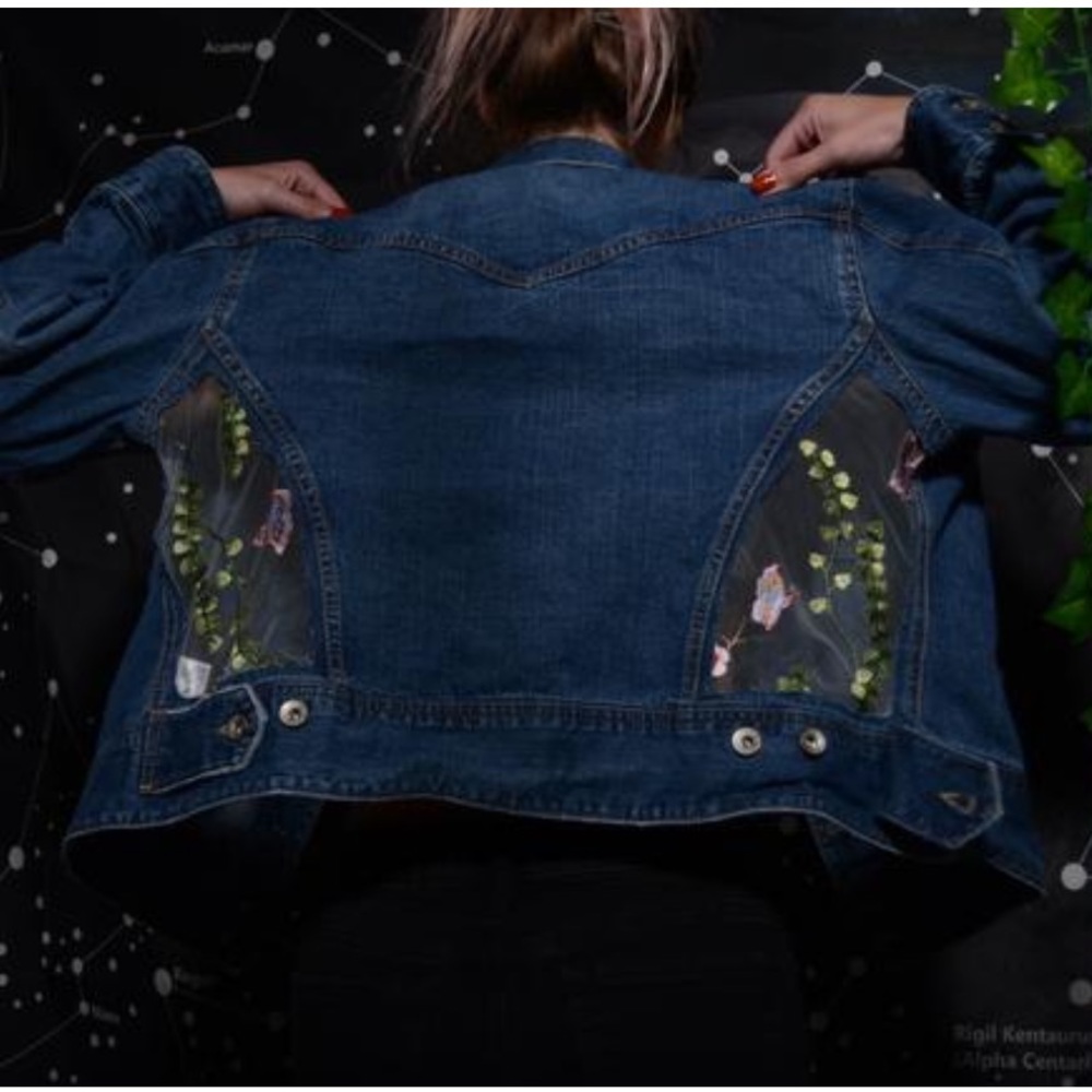 Peek-a-boo Jean Jacket